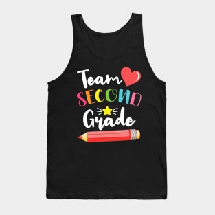 Team Second Grade Cute Back To School Gift For Teachers and Students Tank Top